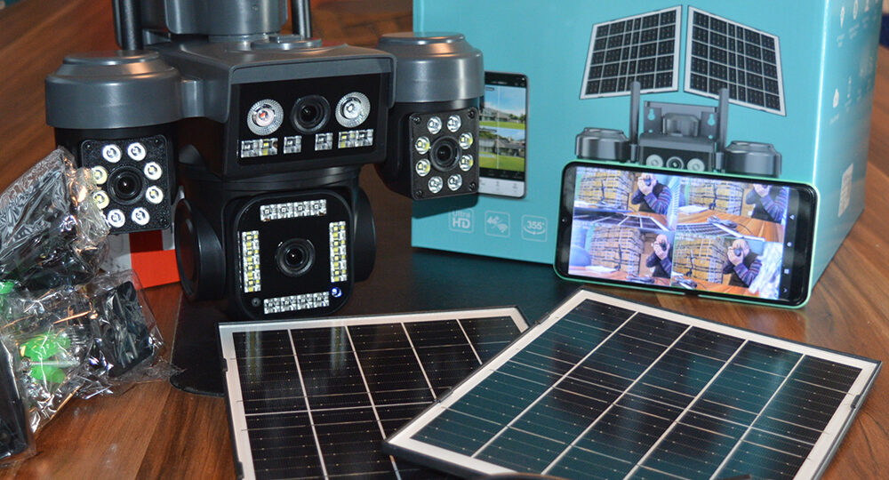 204G 4G Sim Kartlı Solar Panelli Güvenlik Kamerası