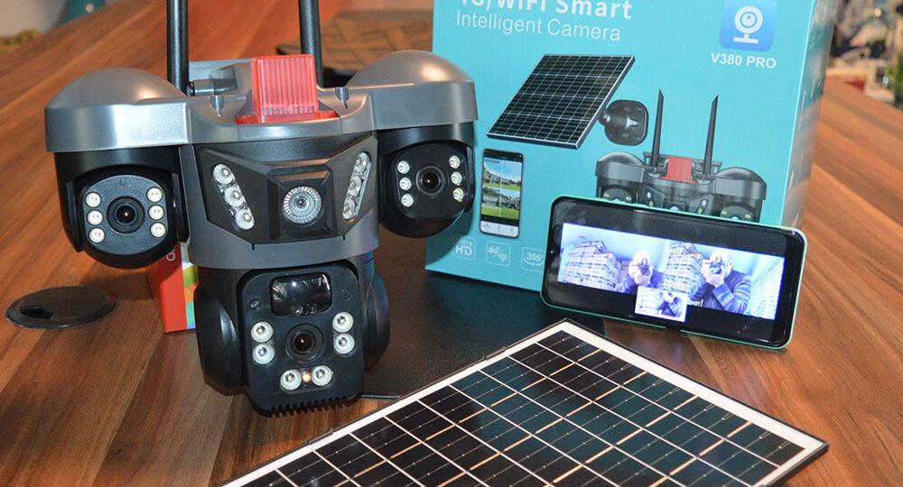 X5Tech RX-66G 4G Sim Kartlı 3 Lensli 5 Volt 2A Solar Güvenlik Kamerası