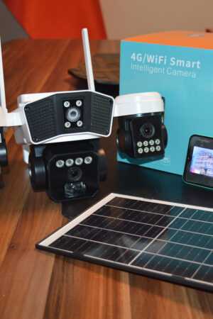 RX-95WS Wifi 3 Lensli 5 Volt 2A Solar Kablosuz Güvenlik Kamerası