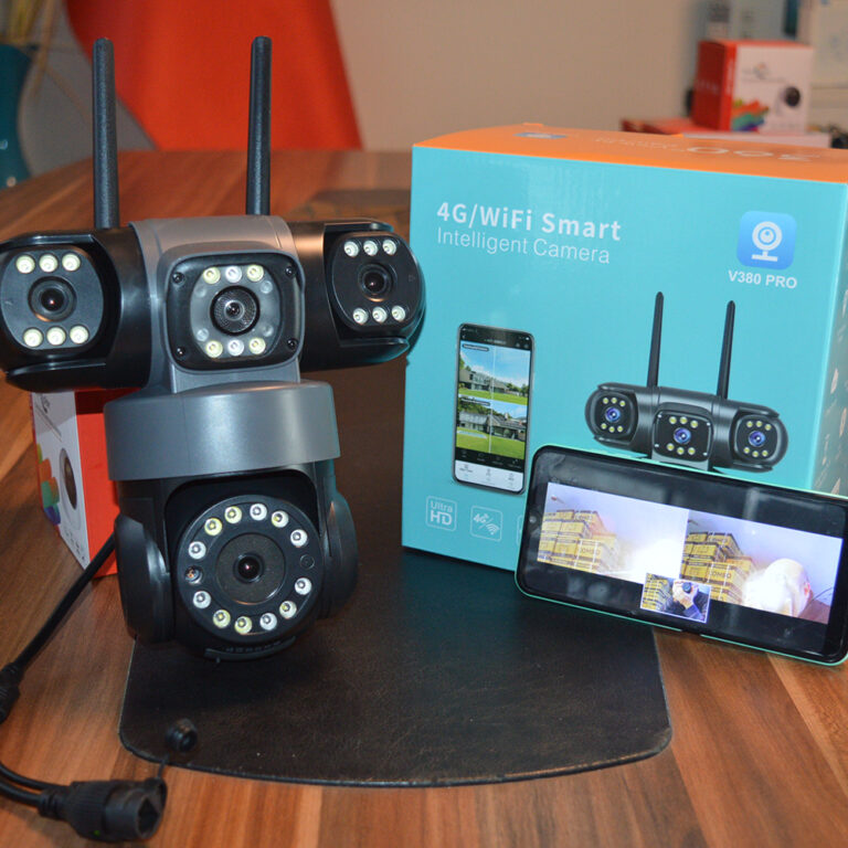 X5Tech RX-113W Wifi 3 Lensli 12 Volt 2A Kablosuz Güvenlik Kamerası 3MP+3MP+3MP 3 Kamera 1 PT Kamera 2 Manuel Hareketli Sağ Sol Kamera Dual Led Gece Görüşü 12 Volt 2 Amper Güç Gereksinimi TF Kart Desteği Türkçe Sesli Uyarı ve Yönlendirme Türkçe Yazılım Desteği V380 Pro Android IOS Yazılım Desteği