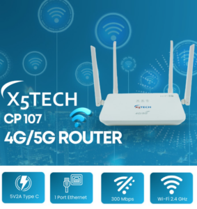 X5Tech CP107 4G Modem 4 Antenli Wifi 6 Wireless Router