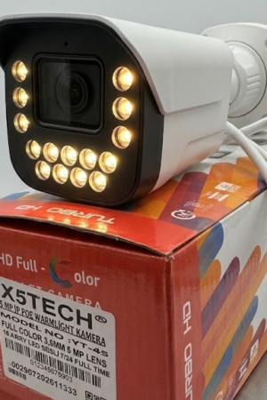 X5 Tech YT-55F 4Mp Warm Led 3.6mm Bullet IP Kamera