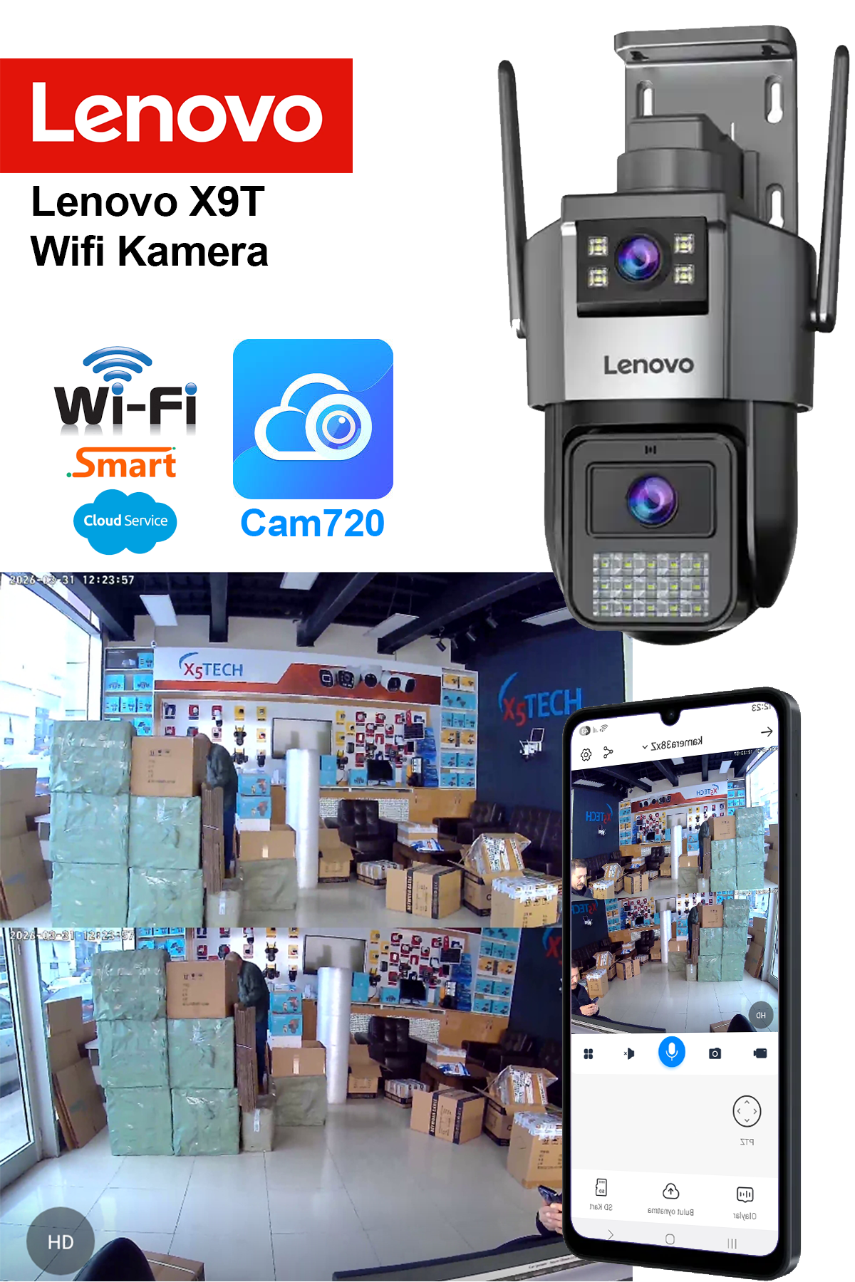 Lenovo X9T Smart Wifi Kamera