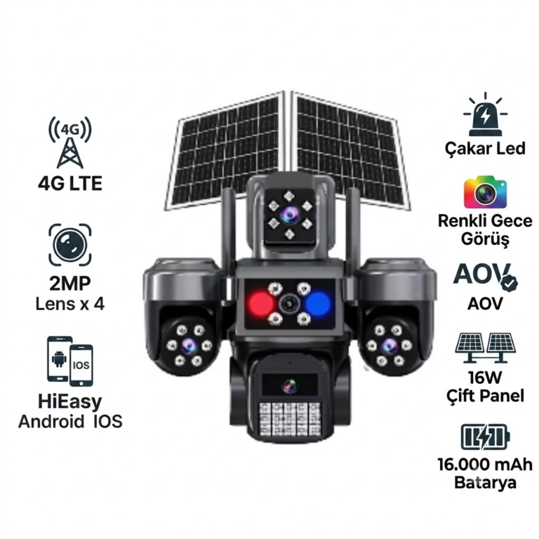 X5Tech 85-GZ 4G Sim Kartlı Solar Panelli Güvenlik Kamerası