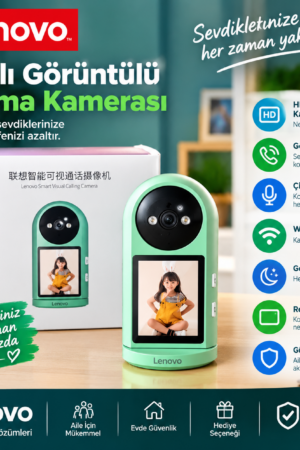 Lenovo C35 Ekranlı Bebek Kamerası Seti 64GB Hafıza ve Şarj Cihazı